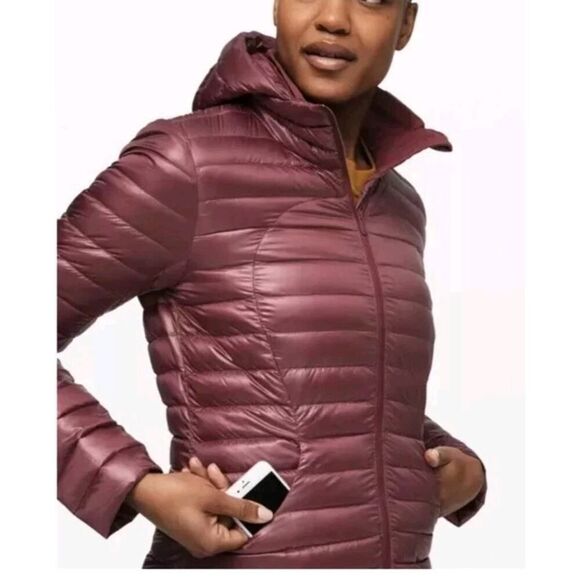 Lululemon Athletica Pack It Down Jacket Goose Down Fill Full Zip Hooded … - Picture 1 of 14